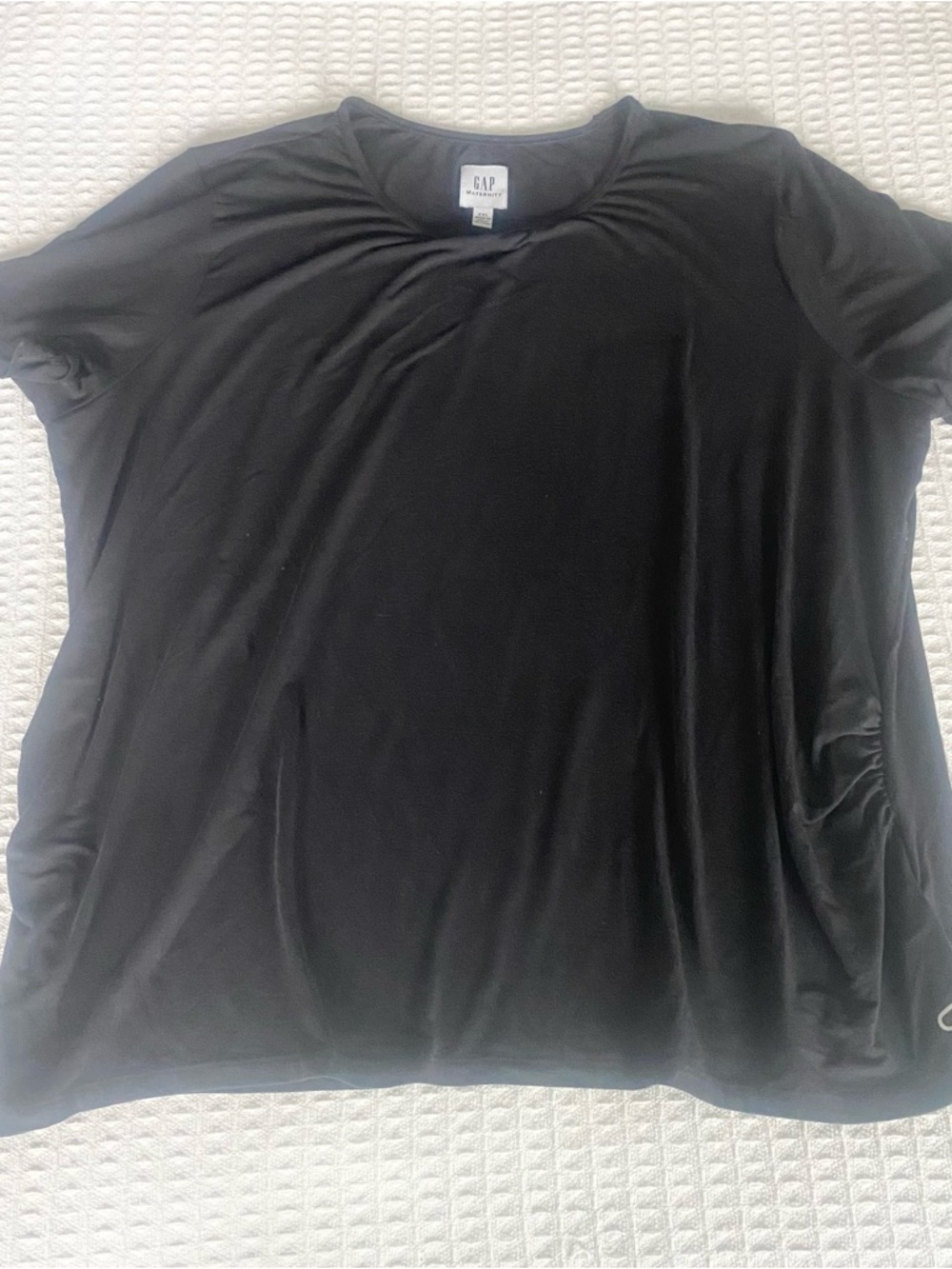 GAP Black Crewneck Breathe Short Sleeve Tee XXL Maternity
